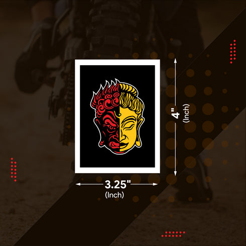 Buddha Black Sticker